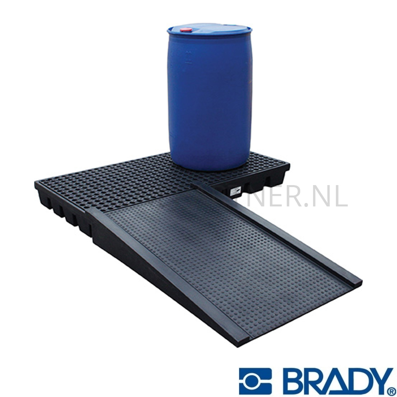 BA151051-90 Oprijplaat HSW-R 1290x810x180 mm zwart